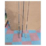 Set of Three Vintage Fishing Rods