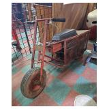 Vintage Red Motorized Scooter