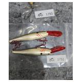 Set of Two Vintage Minnow Fishing Lures