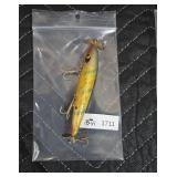 Vintage Wooden Torpedo Fishing Lure