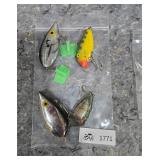 Vintage Black Minnow Fishing Lure