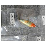 Vintage Multi-Color Fishing Lure with Treble Hooks