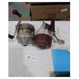 Set of 2 Vintage Spincast Fishing Reels