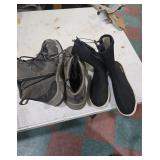 Set of Waterproof Hiking Boots and Neoprene Boots