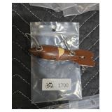Vintage Wooden Fishing Lure with Metal Hooks