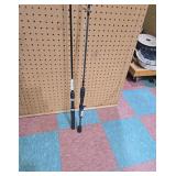 Set of Two Black Fishing Rods