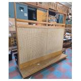 Lg Wooden Pegboard Display Unit-see description