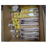 Assorted Fishing Tackle: Jigs, Booyah, Umbrellas