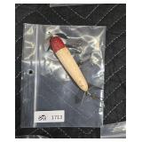 Vintage Two-Tone Red and White Propeller Lure