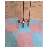 Set of Three Assorted Fishing Rods and Reels