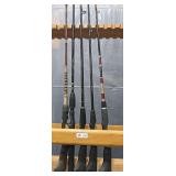 Collection of Five Fishing Rods