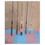 Collection of Five Assorted Fishing Rods