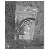 Vintage Silver Banana-Style Fishing Lure