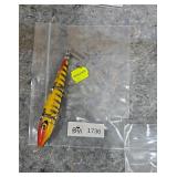 Vintage Yellow and Black Tiger Fishing Lure