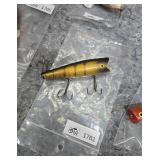 Vintage Wooden Red-Headed Surface Fishing Lure