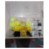 Assorted Fishing Lure Collection in Utility Boxes