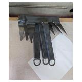 Set of Four Heavy-Duty Welded Metal Rakes