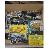 Assorted Fishing Lure Soft Plastics Lot