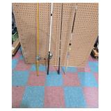 Set of Four Fishing Rods and Reels