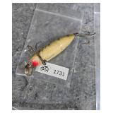 Vintage Sinker Fishing Lure with Metal Spinner