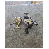 Set of Two Fishing Reels: Zebco and Pflueger