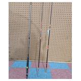 Set of Three Vintage Fishing Rods