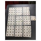 112 Penny Coins from 1909 to 1960