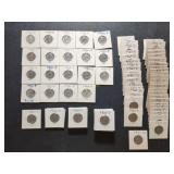 116 Washington Quarter Coins from 1936 to 1971