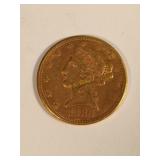 1886-P Classic Head 5 Dollar Gold Coin