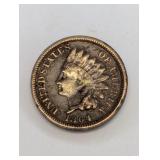 1864 Indian Head Penny Coin