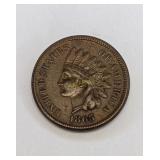 1865 Indian Head Penny Coin