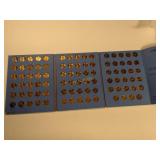89 Lincoln Head Penny Coins in Book