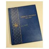 31 Liberty Nickel Coins in Book - 1883 to 1912