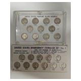 22 Wartime Silver Nickel Coins - 2 Sets