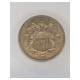 1872 Shield Nickel Coin