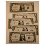 1935 and 1957 Silver Certificate One Dollar Bills