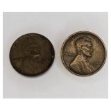 1915-D and 1923-S Wheat Penny Coins