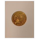 1927-P Indian Head Gold 2 1/2 Dollar Coin