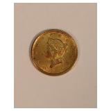 1853-P Liberty Head Gold Dollar Coin