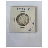 1837-P Bust Silver Quarter