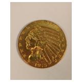 1915-P Indian Head Gold 5 Dollar Coin