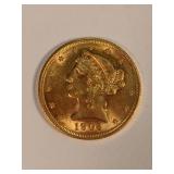 1804-P Classic Head 5 Dollar Gold Coin