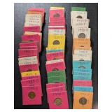101 Penny Coins from 1957 and 1958