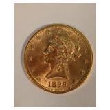1899-P Liberty Head Gold 10 Dollar Coin