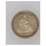 1853 Seated Liberty Quarter Coin