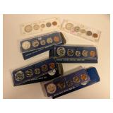 Two 1964 Proof Coin Sets plus Two 1966 and Two
