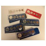 Two 1964 Proof Coin Sets plus Two 1966 and Two