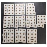 119 Penny Coins from 1950 to 1959