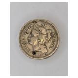 1875 Three Cent Nickel Coin