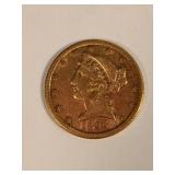 1899-S Classic Head 5 Dollar Gold Coin